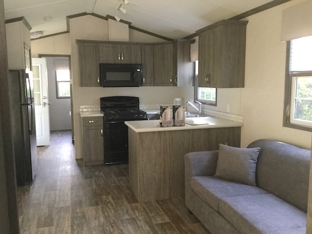 154 Trailer |Kitchen | Trailer for Rent | In Camp | Carson's Camp