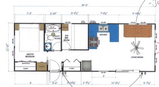 Rental 202.21 | Floorplan | In camp rental | Carsons Camp