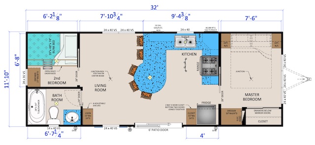 Rental 675A1 | Floorplan | In camp rental | Carsons Camp