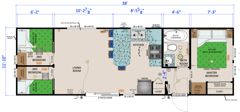 CarsonsCamp | In camp Rental | 620 Trillium North | 3 bedroom | Weekly Rental