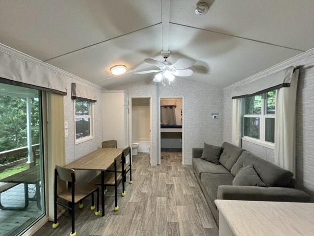 675B Rental Trailer | 2 bedroom | Living | In camp Rental | Carsons Camp