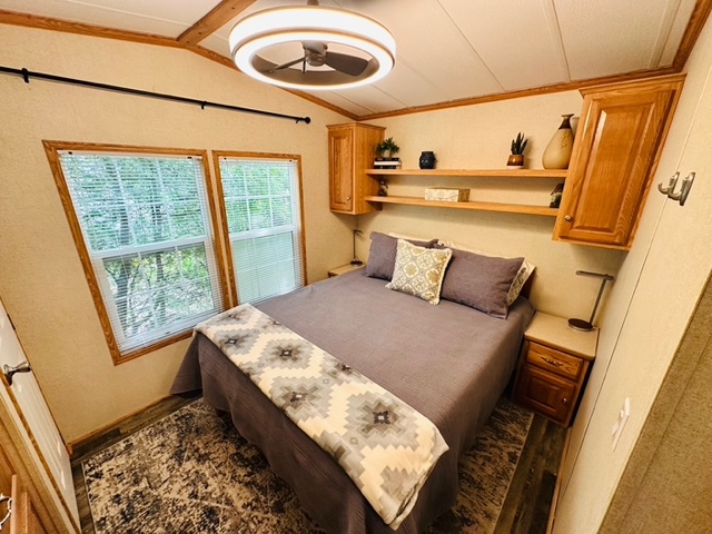 Site 138 Sunset Drive | For Sale | Drive | 2 Bedroom Trailer | Master | Carsons Camp